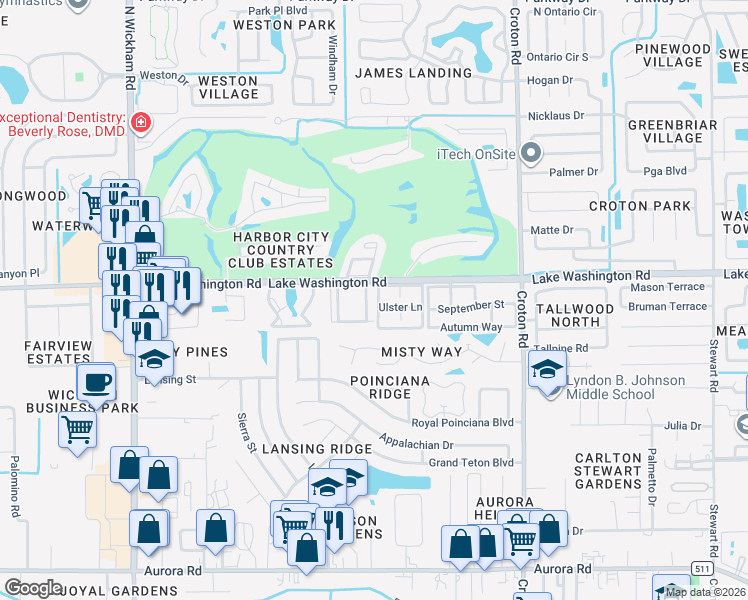 map of restaurants, bars, coffee shops, grocery stores, and more near 274 Ulster Lane in Melbourne