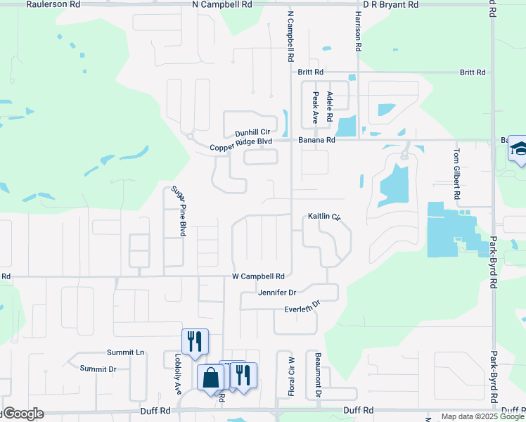 map of restaurants, bars, coffee shops, grocery stores, and more near 8028 Indian Heights Drive in Lakeland