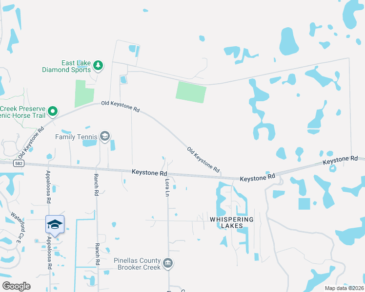 map of restaurants, bars, coffee shops, grocery stores, and more near 3738 Old Keystone Road in Tarpon Springs