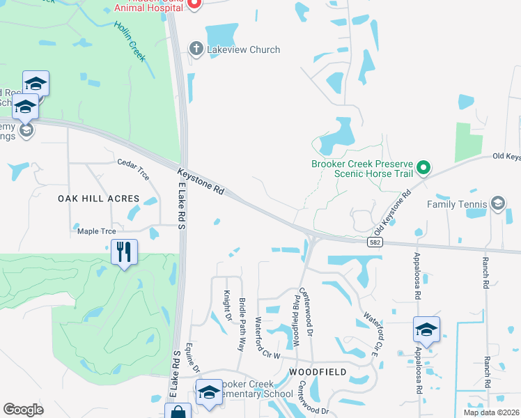 map of restaurants, bars, coffee shops, grocery stores, and more near 3225 Keystone Road in Tarpon Springs