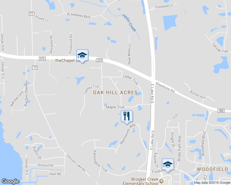 map of restaurants, bars, coffee shops, grocery stores, and more near 2918 Magnolia Trce in Tarpon Springs