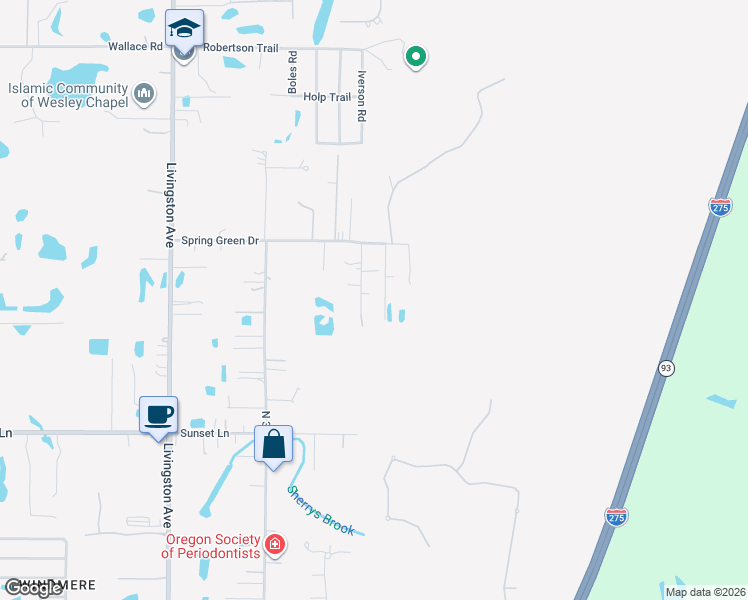 map of restaurants, bars, coffee shops, grocery stores, and more near 18815 Carr Dr in Lutz