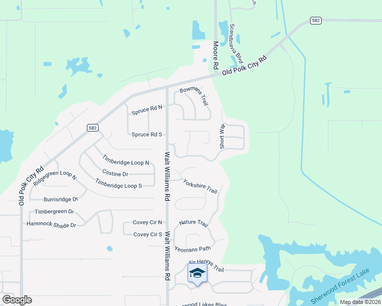 map of restaurants, bars, coffee shops, grocery stores, and more near 8203 Rangers Path in Lakeland