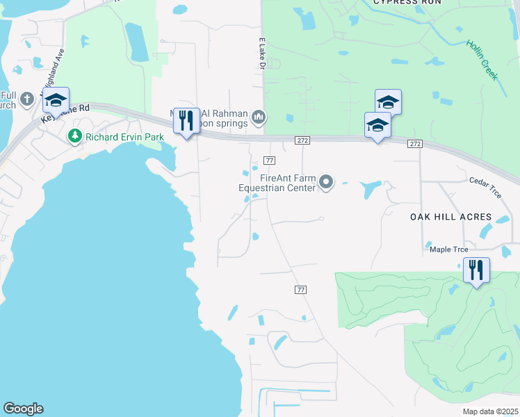 map of restaurants, bars, coffee shops, grocery stores, and more near 211 Rue Des Chateaux in Tarpon Springs