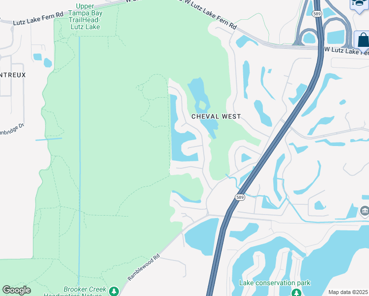 map of restaurants, bars, coffee shops, grocery stores, and more near 6113 Cognac Circle in Lutz