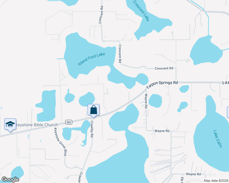 map of restaurants, bars, coffee shops, grocery stores, and more near 10025 Tarpon Springs Road in Odessa