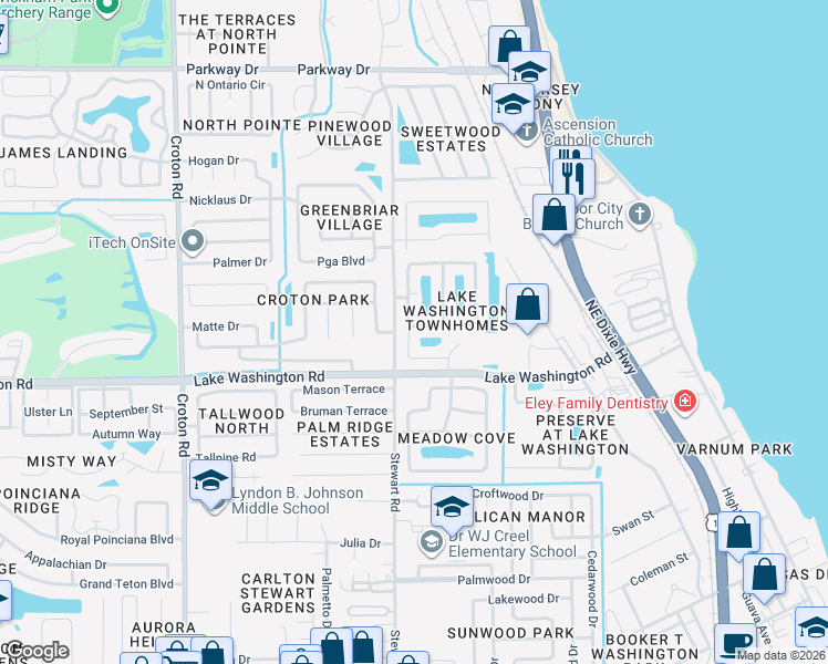 map of restaurants, bars, coffee shops, grocery stores, and more near 2775 Revolution Street in Melbourne