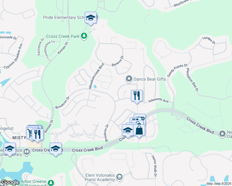 map of restaurants, bars, coffee shops, grocery stores, and more near 18210 Collridge Drive in Tampa