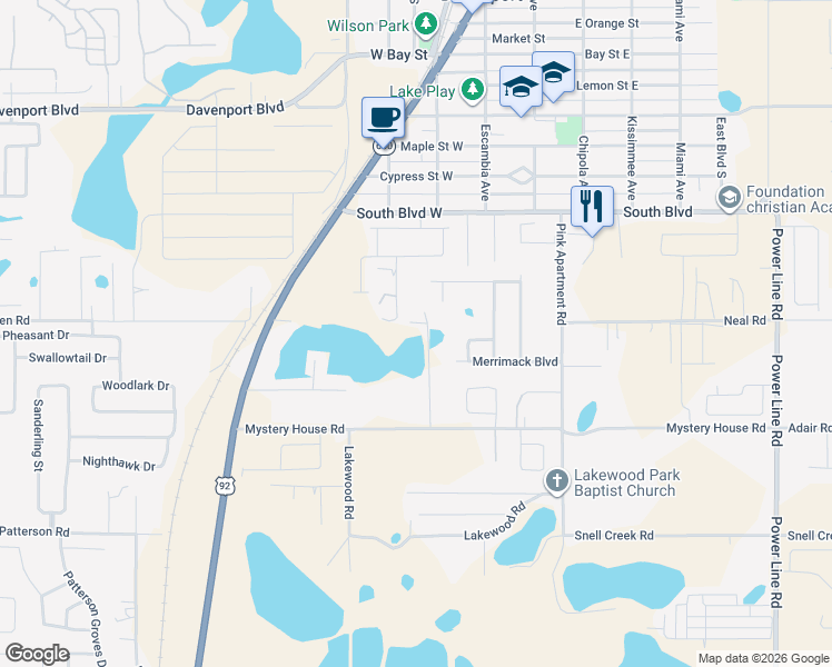 map of restaurants, bars, coffee shops, grocery stores, and more near 703 Gotts Road in Davenport
