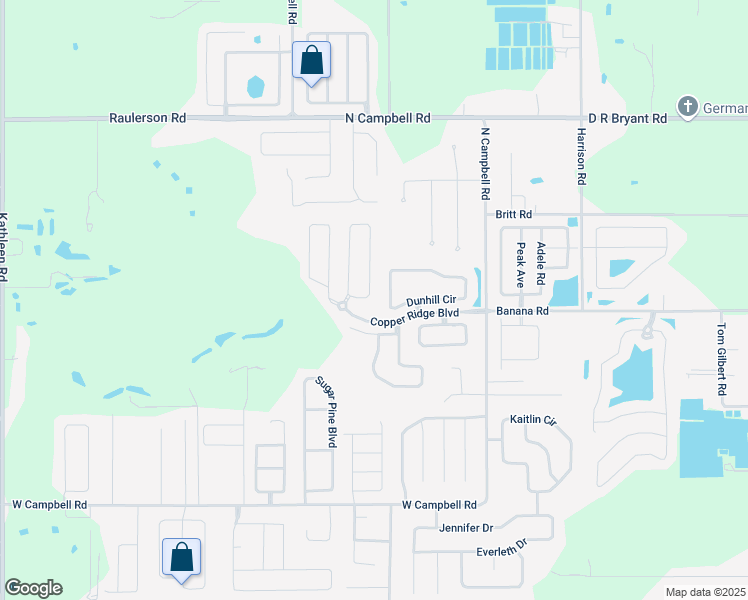 map of restaurants, bars, coffee shops, grocery stores, and more near 8115 Woodvine Circle in Lakeland