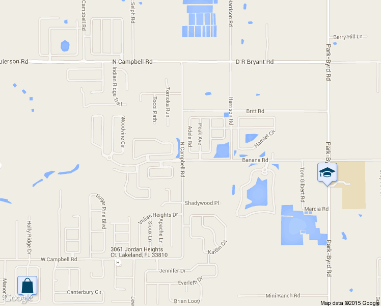 map of restaurants, bars, coffee shops, grocery stores, and more near 8483 Adele Rd in Lakeland