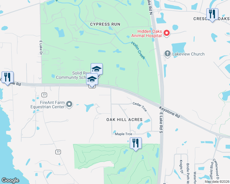 map of restaurants, bars, coffee shops, grocery stores, and more near 95 Dogwood Trce in Tarpon Springs