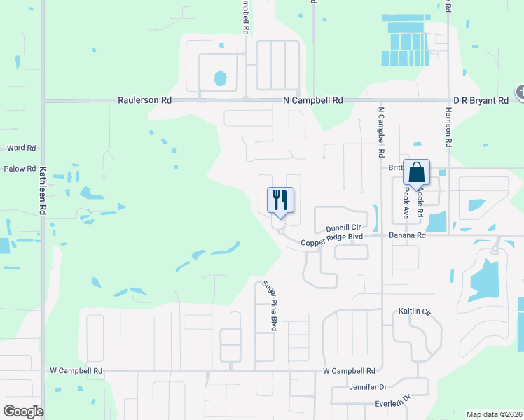 map of restaurants, bars, coffee shops, grocery stores, and more near 8340 Greystone Drive in Lakeland