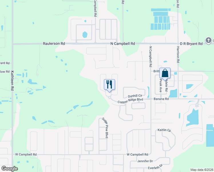 map of restaurants, bars, coffee shops, grocery stores, and more near 8335 Greystone Drive in Lakeland