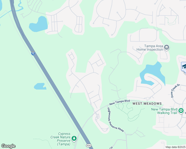 map of restaurants, bars, coffee shops, grocery stores, and more near 8263 Swann Hollow Drive in Tampa