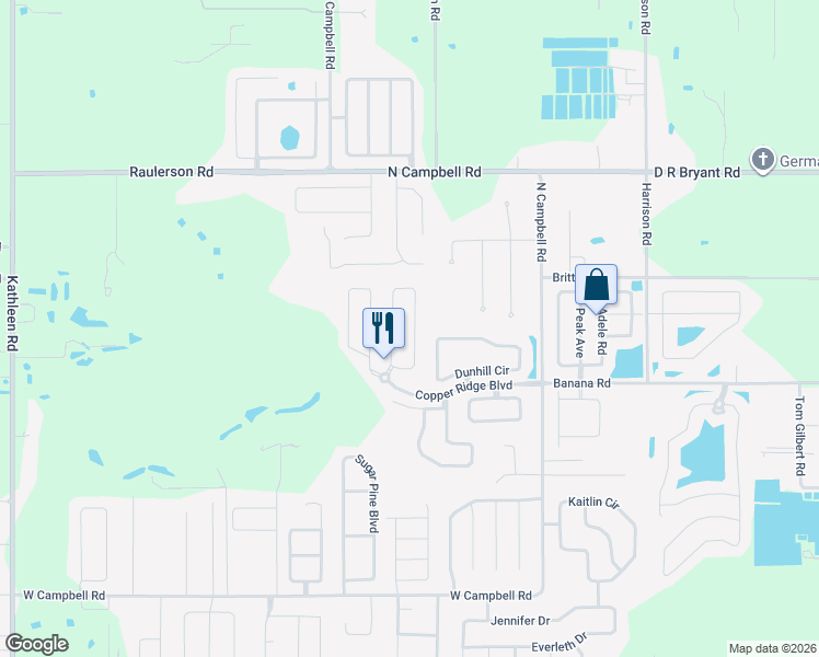 map of restaurants, bars, coffee shops, grocery stores, and more near 8146 Woodvine Circle in Lakeland