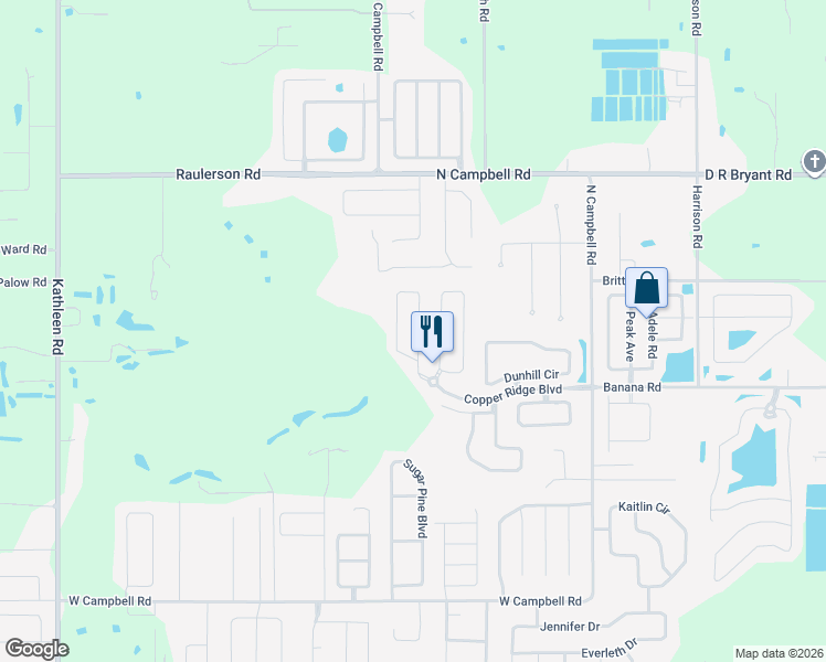 map of restaurants, bars, coffee shops, grocery stores, and more near 8340 Greystone Drive in Lakeland