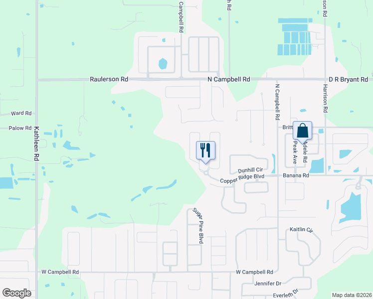 map of restaurants, bars, coffee shops, grocery stores, and more near 8415 Greystone Drive in Lakeland