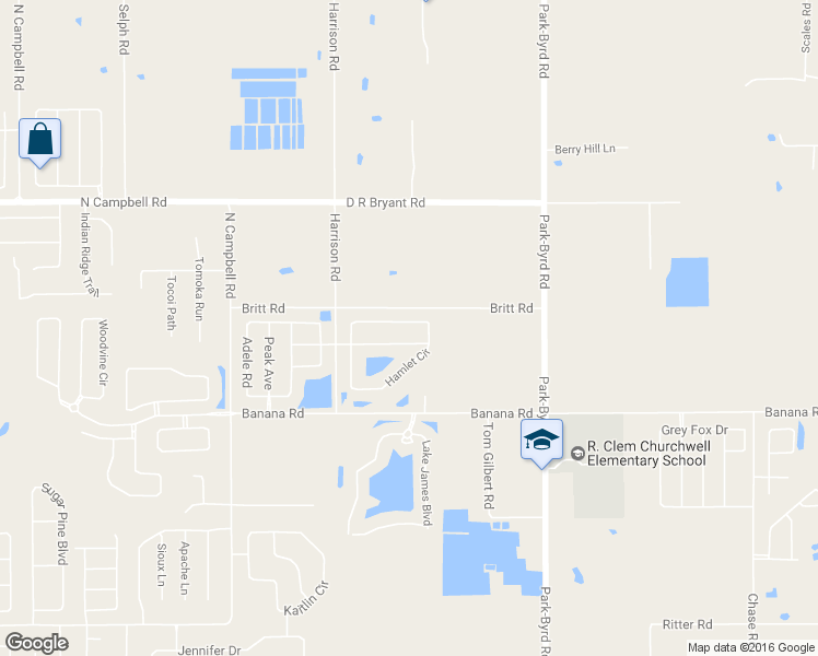 map of restaurants, bars, coffee shops, grocery stores, and more near 2428 Hamlet Circle in Lakeland