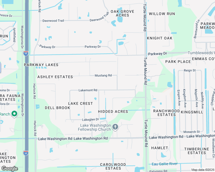 map of restaurants, bars, coffee shops, grocery stores, and more near 4120 Lakemont Road in Melbourne
