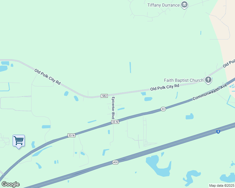 map of restaurants, bars, coffee shops, grocery stores, and more near 4400 Old Polk City Road in Polk City