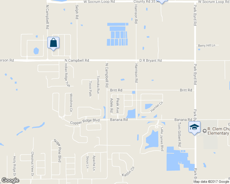 map of restaurants, bars, coffee shops, grocery stores, and more near 8407 Adele Road in Lakeland