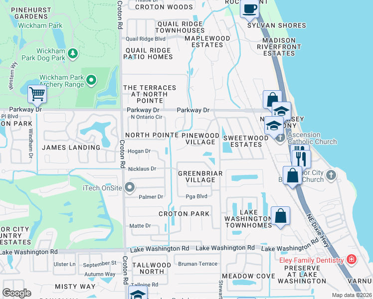 map of restaurants, bars, coffee shops, grocery stores, and more near 1759 Goldfinch Court in Melbourne