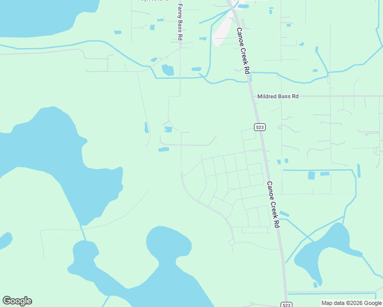 map of restaurants, bars, coffee shops, grocery stores, and more near 4525 Fanny Bass Lane in Saint Cloud