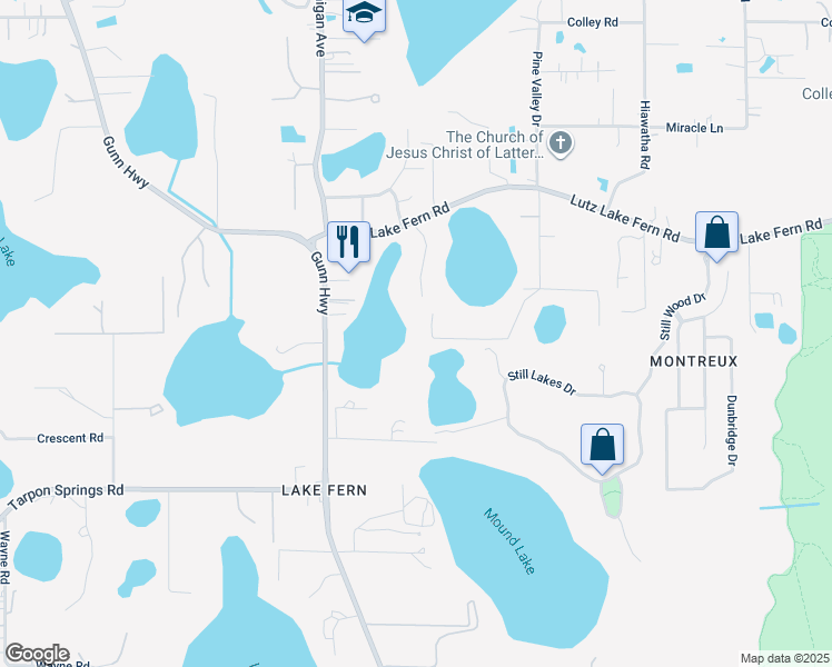 map of restaurants, bars, coffee shops, grocery stores, and more near 18906 Rogers Road in Odessa