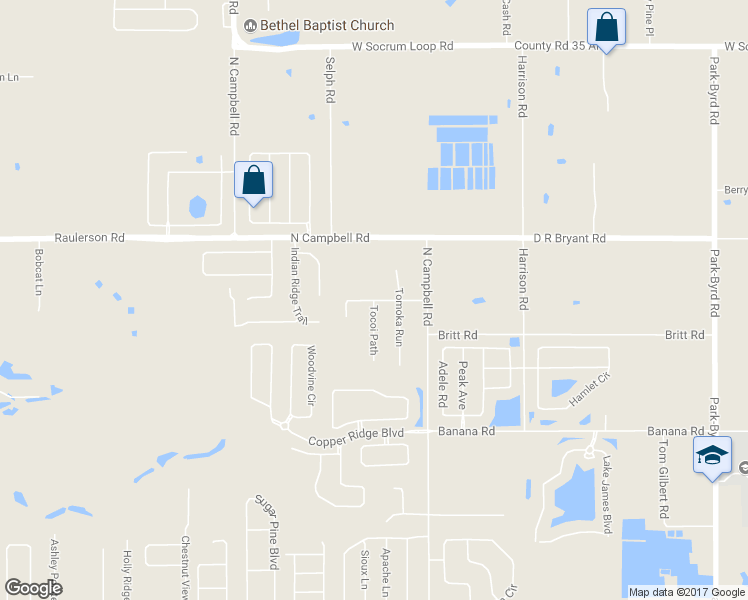 map of restaurants, bars, coffee shops, grocery stores, and more near 2877 Indian Woods Trail in Lakeland