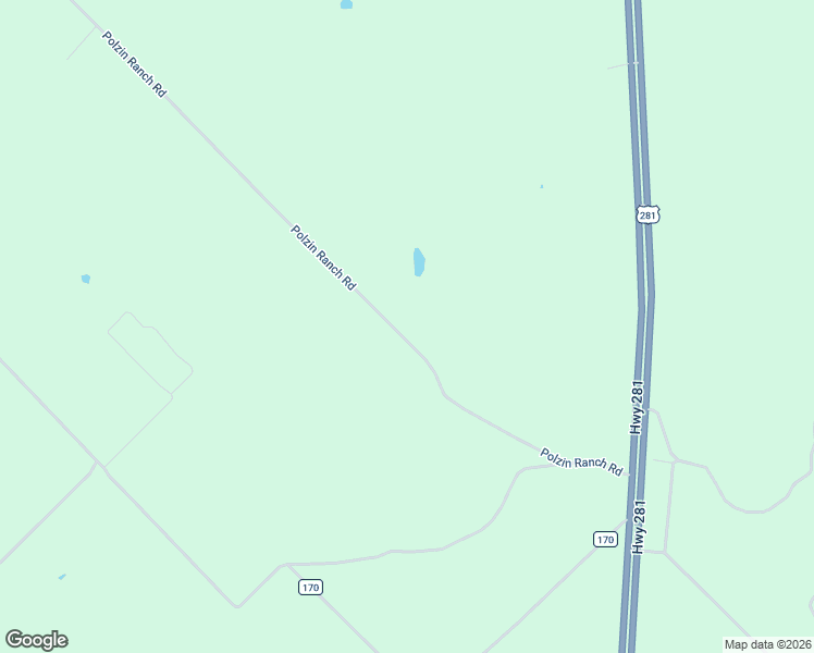 map of restaurants, bars, coffee shops, grocery stores, and more near 170 Polzin Ranch Road in George West