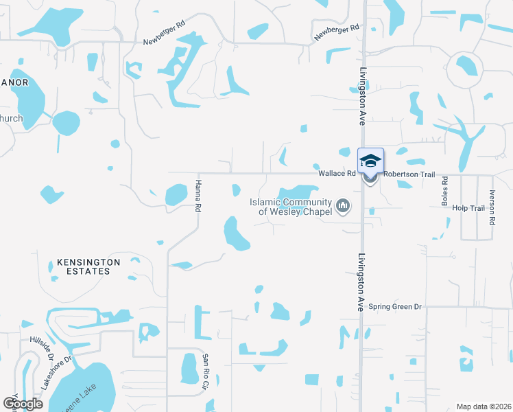 map of restaurants, bars, coffee shops, grocery stores, and more near 19218 Ridgelake Drive in Lutz