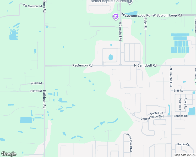 map of restaurants, bars, coffee shops, grocery stores, and more near 3374 Raulerson Road in Lakeland