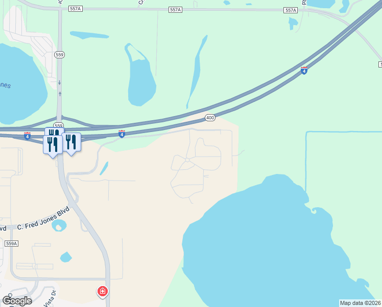 map of restaurants, bars, coffee shops, grocery stores, and more near 2871 Wood Duck Drive in Polk City
