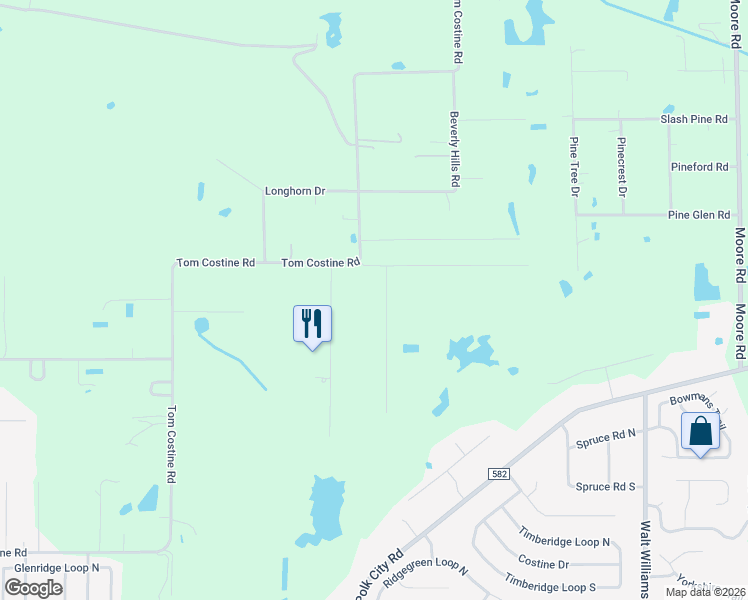 map of restaurants, bars, coffee shops, grocery stores, and more near 8612 Pinecone Drive in Lakeland