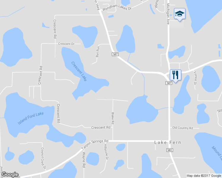 map of restaurants, bars, coffee shops, grocery stores, and more near 19036 Blake Road in Odessa