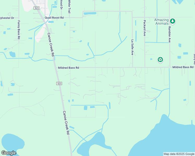 map of restaurants, bars, coffee shops, grocery stores, and more near 4410 Mildred Bass Road in St. Cloud