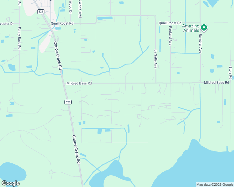 map of restaurants, bars, coffee shops, grocery stores, and more near 4410 Mildred Bass Road in St. Cloud