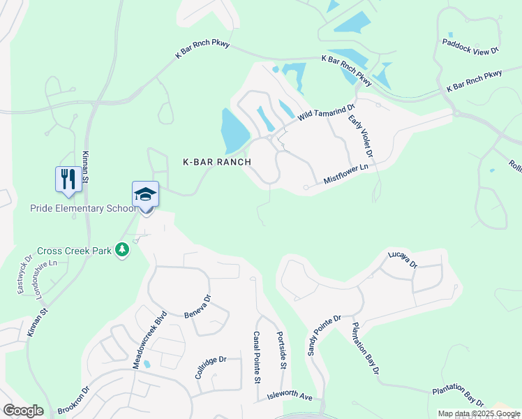 map of restaurants, bars, coffee shops, grocery stores, and more near 19121 Sweet Clover Lane in Tampa