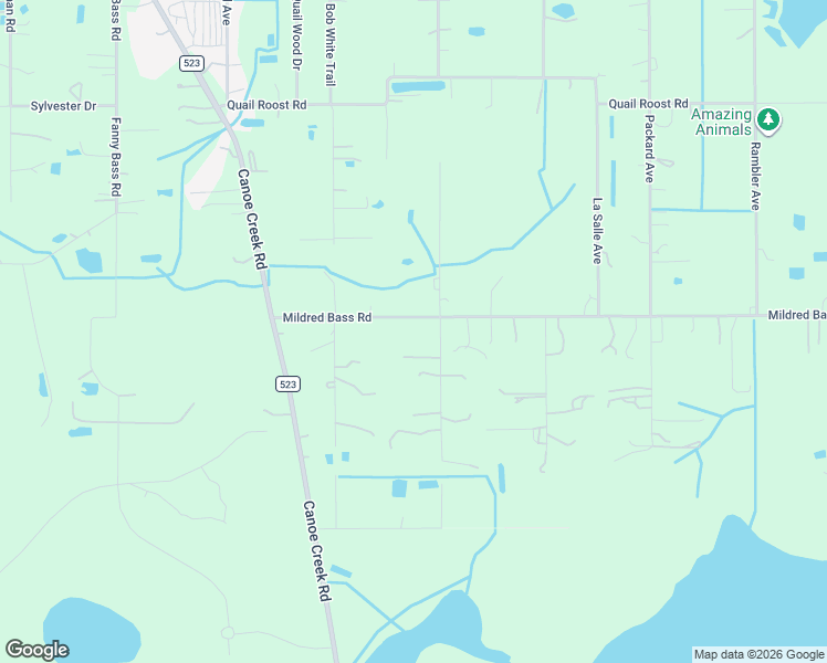 map of restaurants, bars, coffee shops, grocery stores, and more near 4370 Mildred Bass Road in Saint Cloud