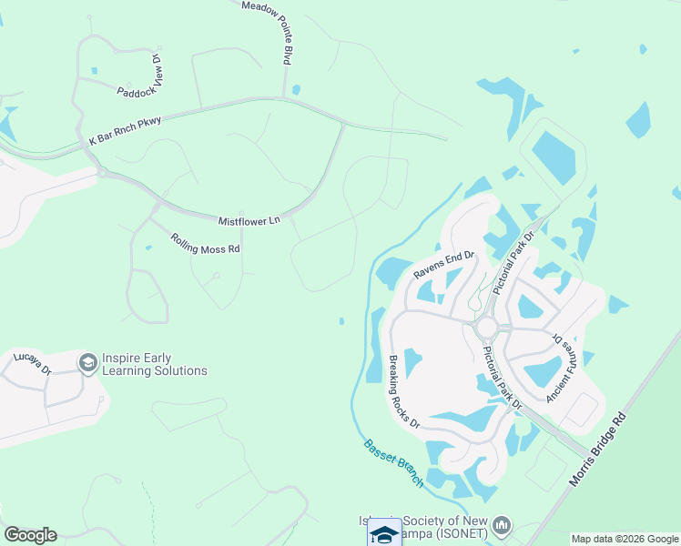 map of restaurants, bars, coffee shops, grocery stores, and more near 20210 Ravens End Drive in Tampa
