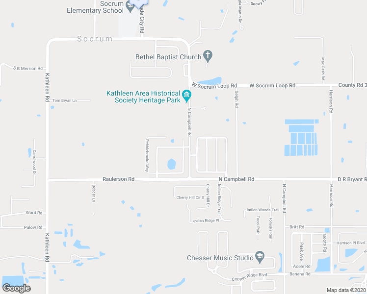 map of restaurants, bars, coffee shops, grocery stores, and more near 8905 Pebblebrooke Drive in Lakeland