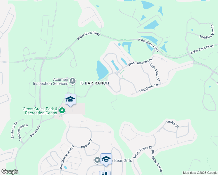 map of restaurants, bars, coffee shops, grocery stores, and more near 19232 Climbing Aster Drive in Tampa