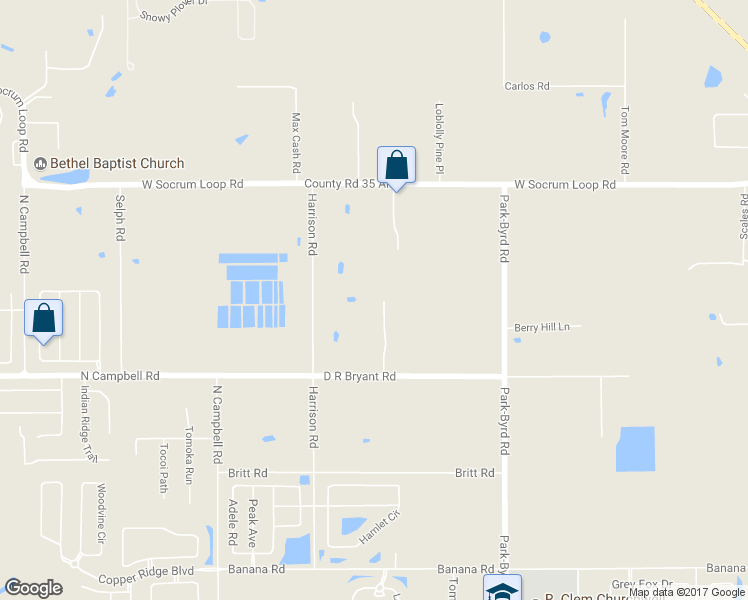map of restaurants, bars, coffee shops, grocery stores, and more near 2331 D R Bryant Road in Lakeland