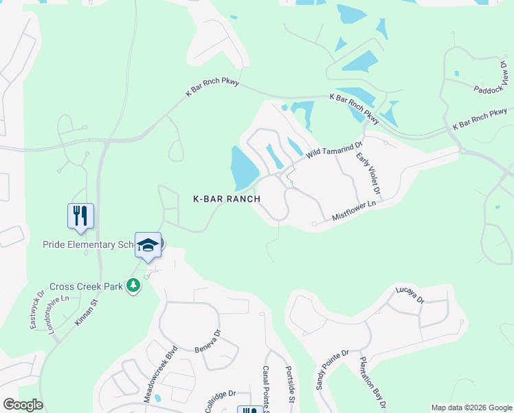 map of restaurants, bars, coffee shops, grocery stores, and more near 19240 Climbing Aster Drive in Tampa