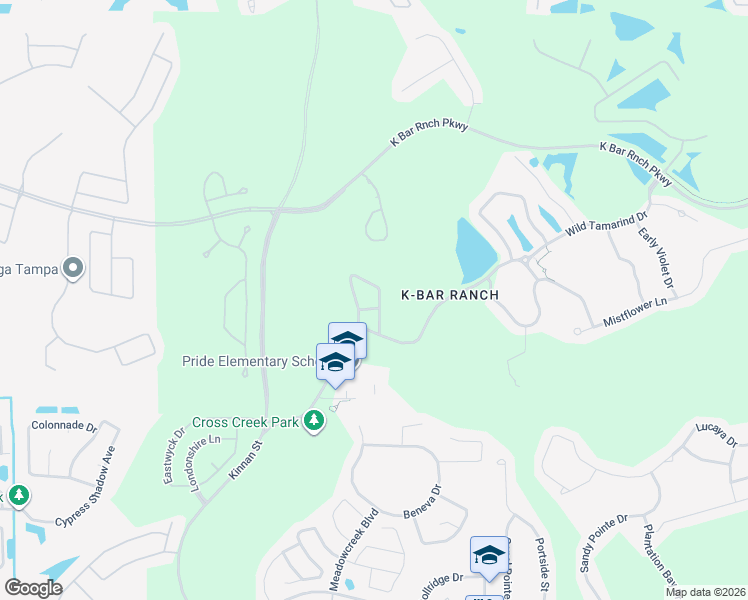 map of restaurants, bars, coffee shops, grocery stores, and more near 19234 Stone Hedge Drive in Tampa