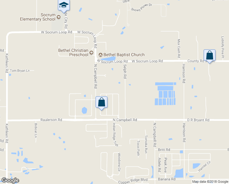 map of restaurants, bars, coffee shops, grocery stores, and more near 3067 Fort Socrum Village Boulevard in Lakeland