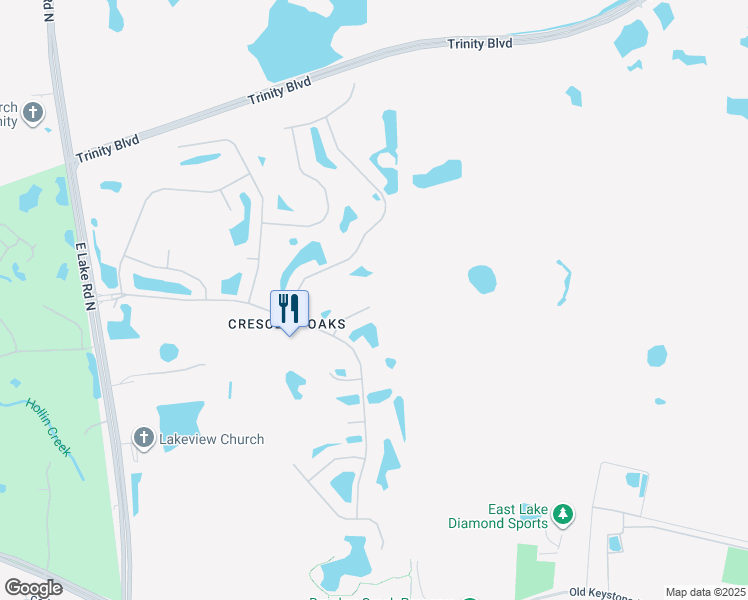 map of restaurants, bars, coffee shops, grocery stores, and more near 998 Carstairs Court in Tarpon Springs