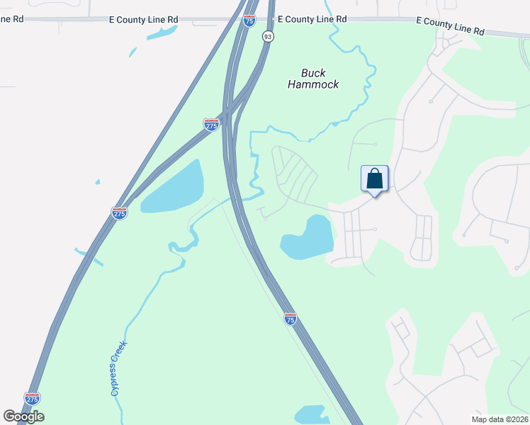 map of restaurants, bars, coffee shops, grocery stores, and more near 20023 Outpost Point Drive in Tampa