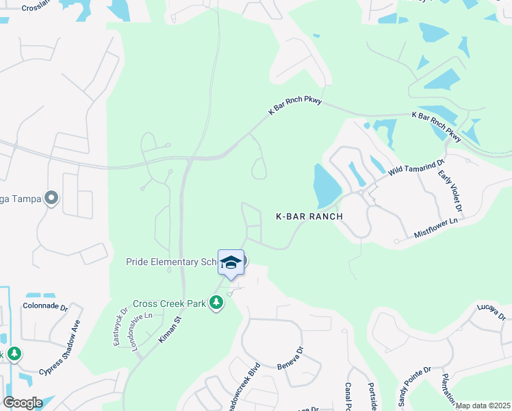map of restaurants, bars, coffee shops, grocery stores, and more near 19263 Stone Hedge Drive in Tampa